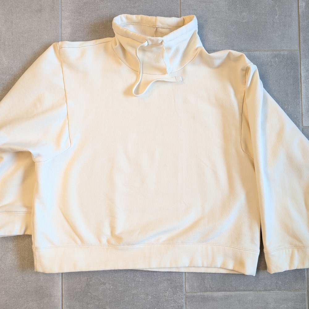 Madewell Cream Cowl Neck Sweater